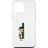 Timowo Studio Custodia per iPhone 12 mini Giraffa Diploma Lettera I Alfabeto Animale