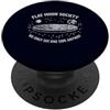 Cosmic Humor Gifts for Space Nerds and S Flat Moon Society Divertente Cospirazione Spazio Sarcastico Astronomia PopSockets PopGrip Adesivo