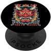 TOKYO WAVES Oni Mask Designs Maschera giapponese del diavolo Hannya giapponese Oni Maschera Yokai Oni PopSockets PopGrip Adesivo