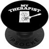 Funny Saying & Funny Designs My Therapist - Divertente frase sarcastica umoristica PopSockets PopGrip Adesivo