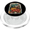 Jimbeels Tiny Ferret Big Chaos umorismo furetto PopSockets PopGrip per MagSafe