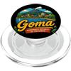 Democratic Republic Congo Souvenir Gift Regalo di punto di riferimento del souvenir di viaggio del Congo di Goma DR disegnato a mano PopSockets PopGrip per MagSafe