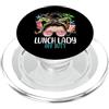 Lunch Lady Last Day Of School - DressedF Divertente ultimo giorno di scuola pranzo signora fuori servizio panino disordinato capelli PopSockets PopGrip per MagSafe