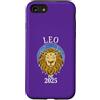 Zodiac Calendar Cancer Custodia per iPhone SE (2020) / 7/8 Zodiac Leo Nato nel 2025