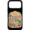Jimbeels Custodia per iPhone 17 Pro Max Maker Table Club creatività cucito carta