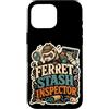 Jimbeels Custodia per iPhone 16 Pro Max Ferret Stash Inspector furetto nascondigli