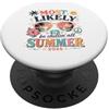Summer 2026 Vacation Break È più probabile che sia freddo per tutta l'estate 2026 Linsegnante Break Vibe PopSockets PopGrip Adesivo