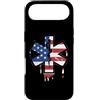 Paint Dripping Patriotic 4th of July US Custodia per iPhone Air Paramedico EMT Primo soccorritore SME Bandiera Americana USA Drip