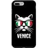 Venice Italy Proud Apparel Co Custodia per iPhone 7 Plus/8 Plus Venezia Bandiera Italia Divertente Gatto Italiano Vacanze Souvenir