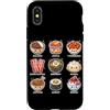 Korean Seoul Culture Hangul Travel Souve Custodia per iPhone X/XS Cucina coreana Samgyeopsal Bibimbap Kimchi Corea Seul