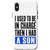 Funny Family & Parenting Humor Designs Custodia per iPhone X/XS Ho usato per essere al comando, poi ho avuto un figlio divertente