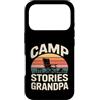 Grandpa Camping Campfire Camper Custodia per iPhone 17 Pro Sedia da campeggio Storie Nonno Camping fire