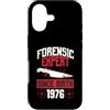 True Crime Merch for Investigative Crime Custodia per iPhone 17 Esperto forense dalla nascita 1976 Compleanno a tema crimine vero