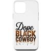 Black Cowboys Melanin Graphic Tee Custodia per iPhone 12 mini Dope Black Cowboy Rodeo africano Cowboy Urban Attire Cultura