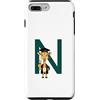 Timowo Studio Custodia per iPhone 7 Plus/8 Plus Giraffa Diploma Lettera N Alfabeto Animale