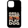 Backyard Bbq Dog Lover Custodia per iPhone 12 mini Grill Difficile Giocare Con Cane Backyard Barbecue Amante