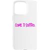 dolceSenso Custodia per iPhone 15 Pro Max COME TI SOFFRO dolceSenso rosa/fucsia