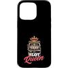 Casino Gambling & Slot Machine Vegas App Custodia per iPhone 15 Pro Max Slot Queen Casino Gioco d'azzardo Jackpot Vincitore Vegas Macchina