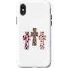 Trendy Grace Designs Custodia per iPhone X/XS Carino Christian Coquette Croce Rosa Leopard Faith Design