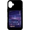 Korean Seoul Culture Hangul Travel Souve Custodia per iPhone 16 Plus Souvenir turistico coreano della città di notte della Corea della Torre di Seoul