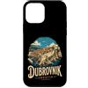 Croatia Souvenir Gift Custodia per iPhone 12 mini Vintage Dubrovnik Croazia viaggio souvenir regalo punto di riferimento