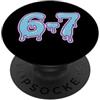 @calebdoes brainrot meme designs Meme 67 Six Seven Italian Brainrot Grafica Numeri PopSockets PopGrip Adesivo