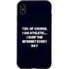 Internet Surfer Shirt Digital Athlete Gi Custodia per iPhone XS Max Sì, certo che sono atletico, navigo in Internet ogni giorno