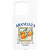 Retro Watercolor Fruit Design Italian Su Custodia per iPhone 15 Pro Aranciata Succo d'Arancia Vintage Italia Sorrento Napoli Frutta