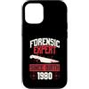 True Crime Merch for Investigative Crime Custodia per iPhone 12/12 Pro Esperto forense dalla nascita 1980 Compleanno a tema crimine vero