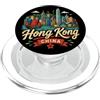 China Souvenir Gift Regalo disegnato a mano di punto di riferimento del souvenir di viaggio di Hong Kong Cina PopSockets PopGrip per MagSafe