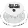 Hi Doggy Il mio cane pensa che il mio letto sia il suo trono - Funny Paw Dog Owners PopSockets PopGrip per MagSafe