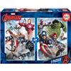 Educa - 2 Puzzles da 500 pezzi ciascuno per adulti e bambini | Marvel Mania | Misura: 34 x 48 cm | Da 11 anni (17994)