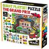 Headu Giant Playset Puzzle The Gran Prix Puzzle Gigante con Sagomine Playset Mu55539 Puzzle Educativi per Bambini età 3+ Made in Italy
