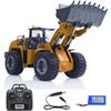 wheelfun 1/14 HUINA Giocattoli 2.4G 10CH Radio Controlled Loader 1583 Sistema di Sollevamento Elettrico Luci Suono RC Costruzione Veicoli Assemblati
