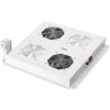 DIGITUS Unità di ventilazione a tetto per armadio di rete da 19 pollici - 2 ventole - Termostato - Portata d'aria 4,6 m³ al minuto - per Unique, Unique Light e serie Server-N - Grigio