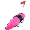 KiBcsLic Boa Siluro Subacquea Resistente Boa Gonfiabile da Attività Subacquea in Sospensione Respiratoria Leggera Attrezzatura Sportiva per Apneisti, Rosa