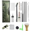 GENERIC Kit di spazzole per la Pulizia delle Armi, specifico per Calibro .308/7,62 mm, con Due metodi di Pulizia: Bacchette per la Pulizia in Spinta e Serpente per la Pulizia in trazione