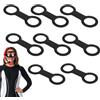 Generico Dive Masque Strap Clip - Silicone, Quick Release Double-Ring 8-Piece Set Durable | Snorkel Keeper Retainer, Hangable Gear Accessory for Beach Vacation, Snorkeling, Swimming, Water Park