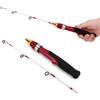 Hominas Canna da pesca leggera, mini canna da pesca in mare, 50 cm, per trote, gamberetti, ultra leggera, con impugnatura in EVA, per fiumi, laghi e oceani