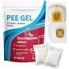 Generic Gel urinario per WC portatile, 10 pezzi, eliminatore di odori, assorbente, deodorante, portatile, per campeggio, escursionismo, viaggi, auto, uso interno del bagno