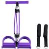 Generisch Fascia di resistenza per pedali, tre tubi, con maniglia, fasce di resistenza per allungamento, per esercizi di pilates, fisica, palestra e esercizi di sit-up