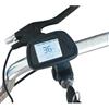 ReachMall Display LCD 5 Pin Per E-Bike Scooter 36V 48V 60V 72V Con 170Cm Cavo Blocco Chiave Materiale ABS Nero Schermo Meter Pannello
