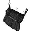Healeved Borsa con Tasche Multiple in Rete Nera Porta Scarpe per Trampolino con Tracolla Regolabile e Gancio, Organizer Salvaspazio per Attività in Piscina