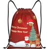 Generic Zaino con Coulisse Happy New Year Borsa con Coulisse Leggero Sportiva Zainetto Resistente Drawstring Backpack per Vacanze Scuola Viaggi