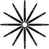 jojofuny 50 Set Set 50 Alberi Filettati per Freccette Professionali in Nylon Nero, Aste Leggere e Resistenti, Accessori per Gioco e Competizione, Adatti a Appassionati e Amatori delle