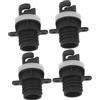 Healeved 4 Pezzi Adattatore per Valvola Gonfiabile per Kayak e Barca Connettore per Pompa Pedale in Materiale Resistente Compatibile con Tubi Flessibili per Sport Acquatici