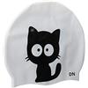 Rcniso Cuffia da Nuoto per Bambini in Cartone Animato in Silicone Ad Alta elasticità Leggera per Bambini e Neonati (gatto normale)