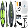 wkersiy WERSIY - Tavola gonfiabile da 30,5 cm, rosa da corsa, veloce e stabile, per touring SUP a lunga distanza, scivola in modo efficiente per fitness e avventura, iSUP premium per velocità (Blu, 81)