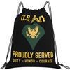Generic Zaino con Coulisse Army E4 Specialist Sacchetta Sportiva Grande capacità Drawstring Backpack Leggero Sacca da Palestra per Viaggi Vacanze Spiaggia