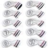 LPACXBYD Copriteste Per Ferri Da Golf Copritesta in ferro da golf in morbida pelle Copricunei in 4-9 10pz(White)